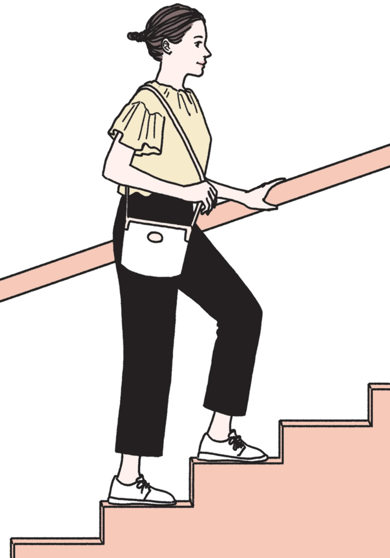 できるだけ階段を使う