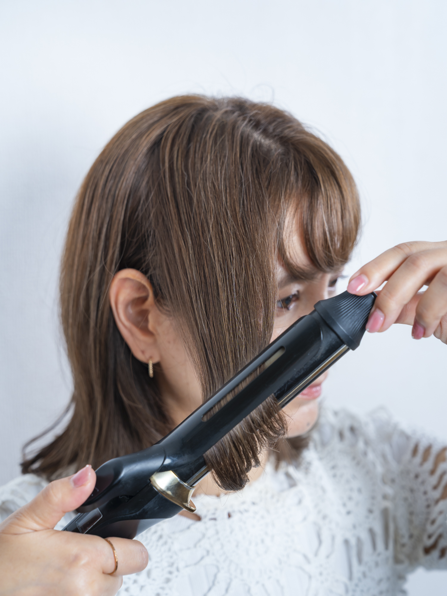 ヘアアイロンを使う
