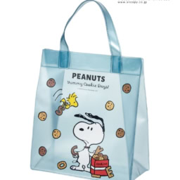PEANUTSビニールバッグ（ブルー）