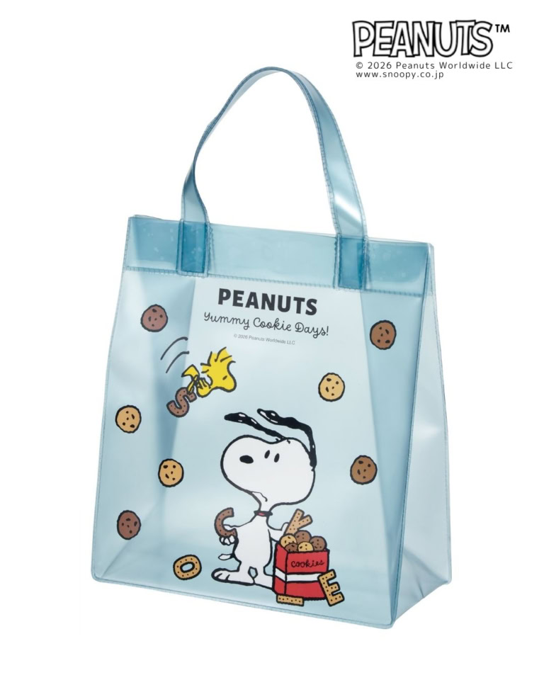 PEANUTSビニールバッグ（ブルー）
