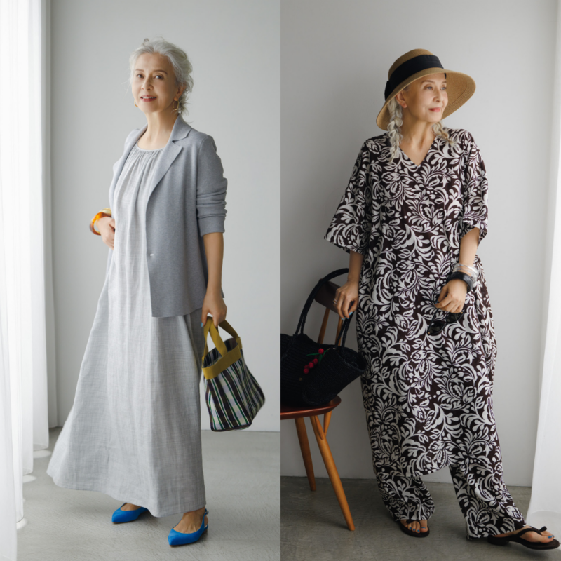 【60代ファッション】結城アンナさんご指名!今年の夏の「ワンピース」着こなし2選