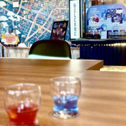 この日はハイビスカス、バタフライピーの冷たいドリンク
