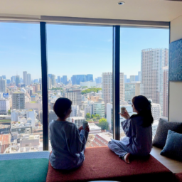朝の部屋からの景色