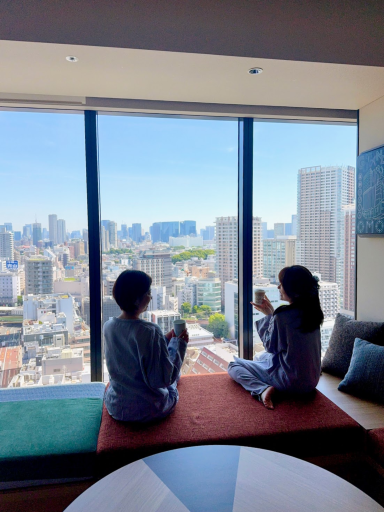 朝の部屋からの景色