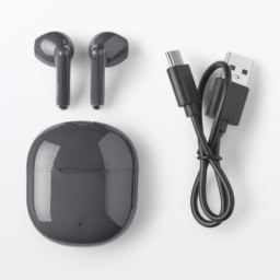 ワイヤレスイヤホン インナーイヤー型 グレー