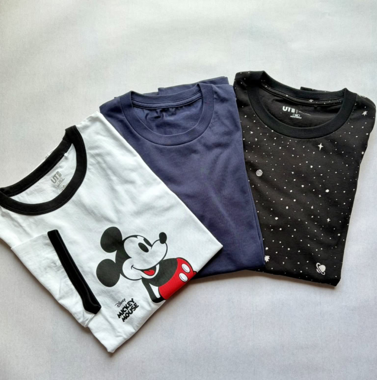 UNIQLO&GUで購入したTシャツ