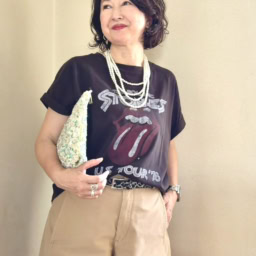 GUで購入したTシャツコーデ