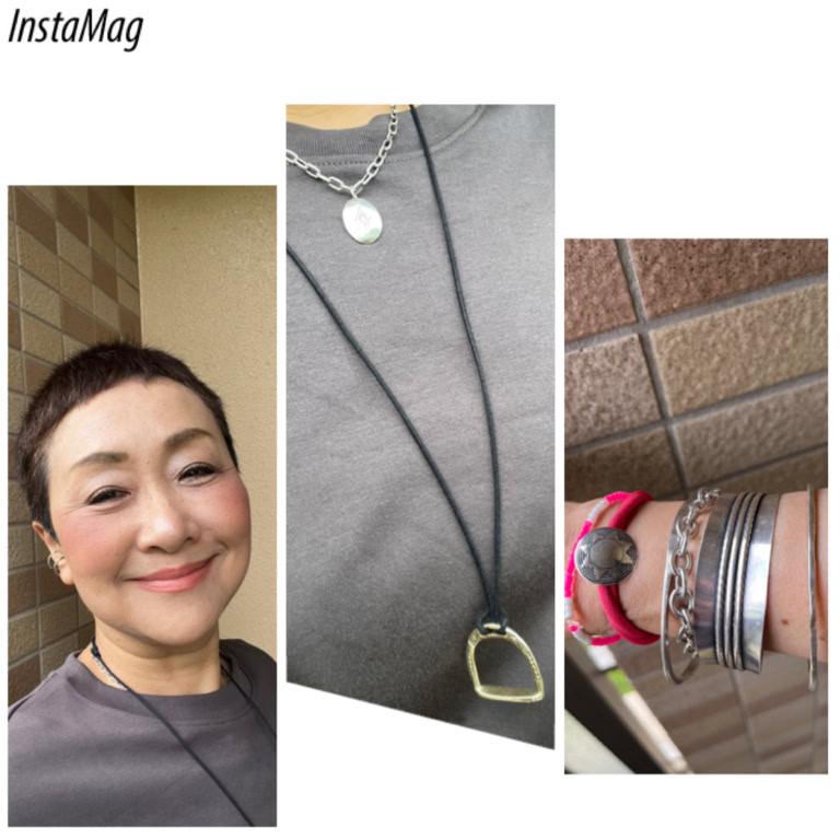 アクセサリーの重ねづけ
