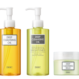 左から、DHC 薬用ディープクレンジングオイル［医薬部外品］ 200㎖ ￥2,717、DHC 薬用ディープクレンジングオイル リニューブライト［医薬部外品］200㎖ ￥2,717、DHC ディープ クレンジング バーム 90g￥2,981