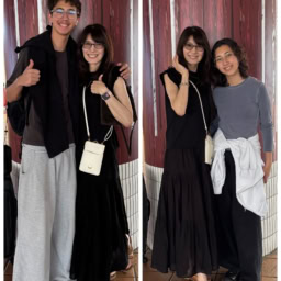 姪御さんと甥御さんがマイアミに戻る日の写真