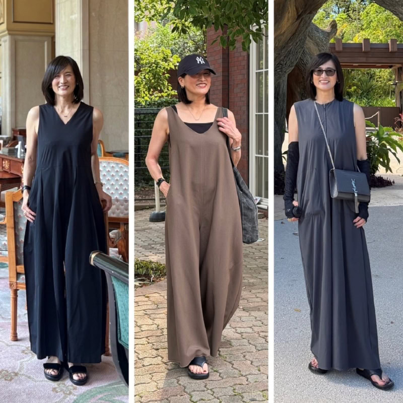 【60代ブログ】猛暑にぴったり！沖縄旅行でも活躍したおしゃれで楽な「オールインワン」3選 沖縄のグルメスポット情報付き｜素敵ブロガー豊田真由美さん