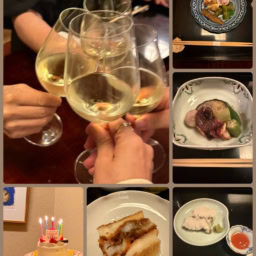 「神宮道じん」さんで誕生日のお祝いも