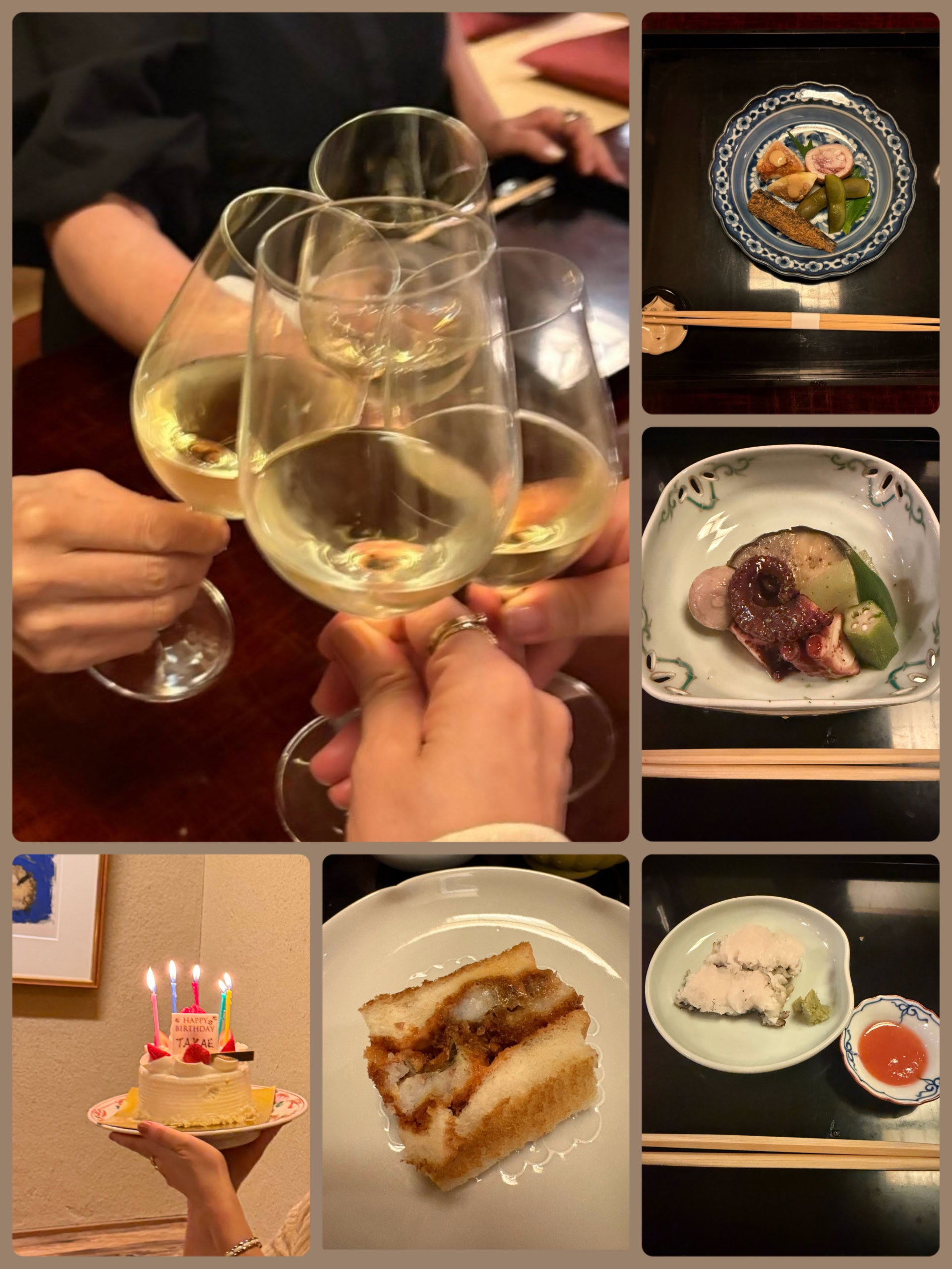 「神宮道じん」さんで誕生日のお祝いも