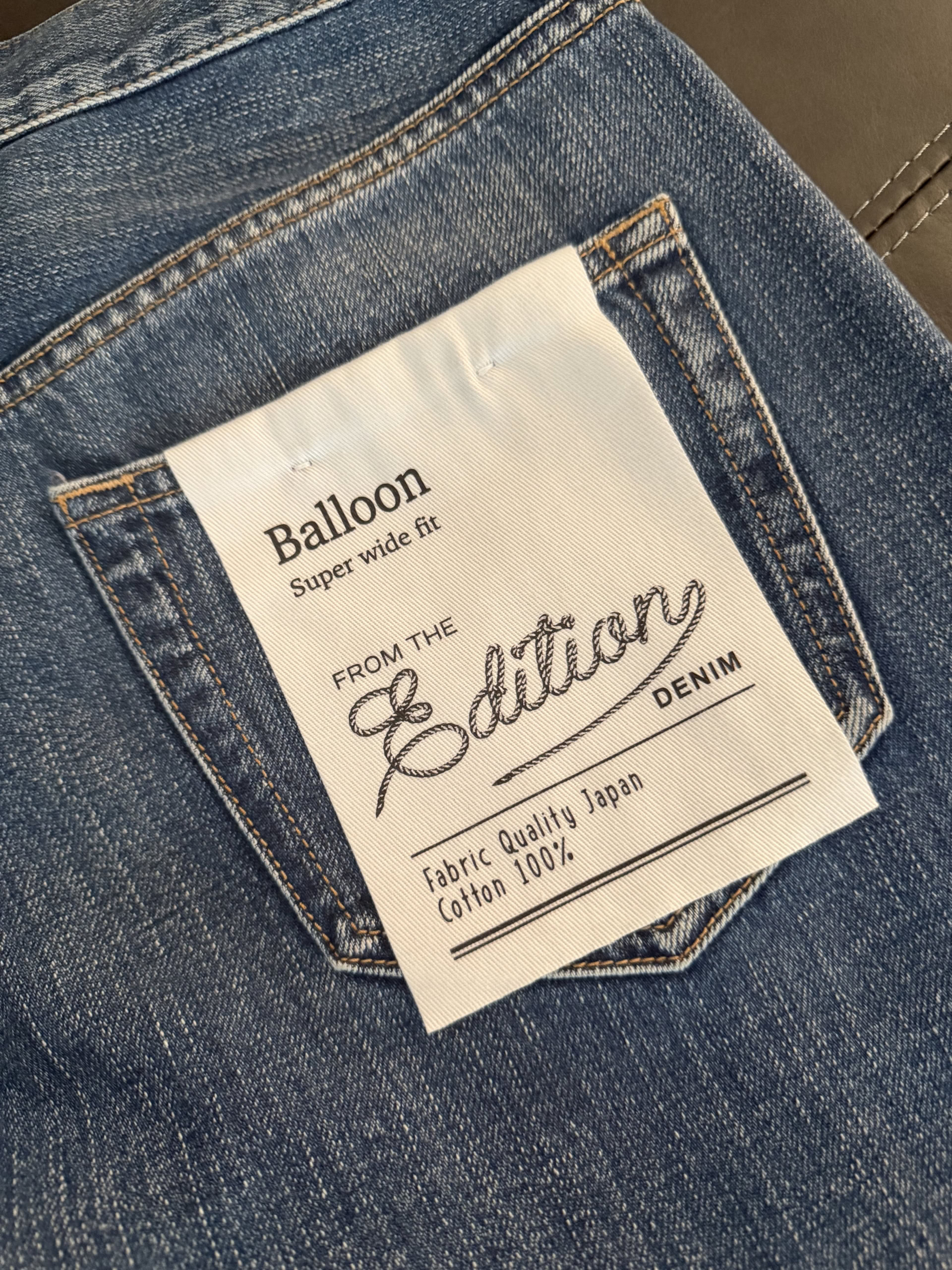 Edition_「Balloon（super wide fit）」デニム