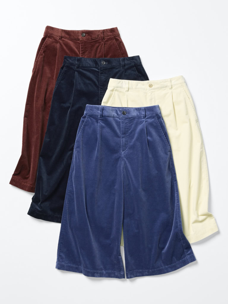 ユニクロアンドコントワー・デ・コトニエ「コーデュロイキュロット」¥4,990