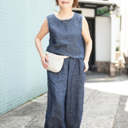 デニムセットアップコーデ