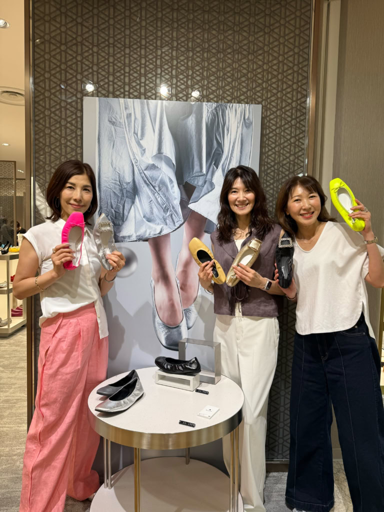バレエシューズブランド「Kurun TOKYO」の靴を試着