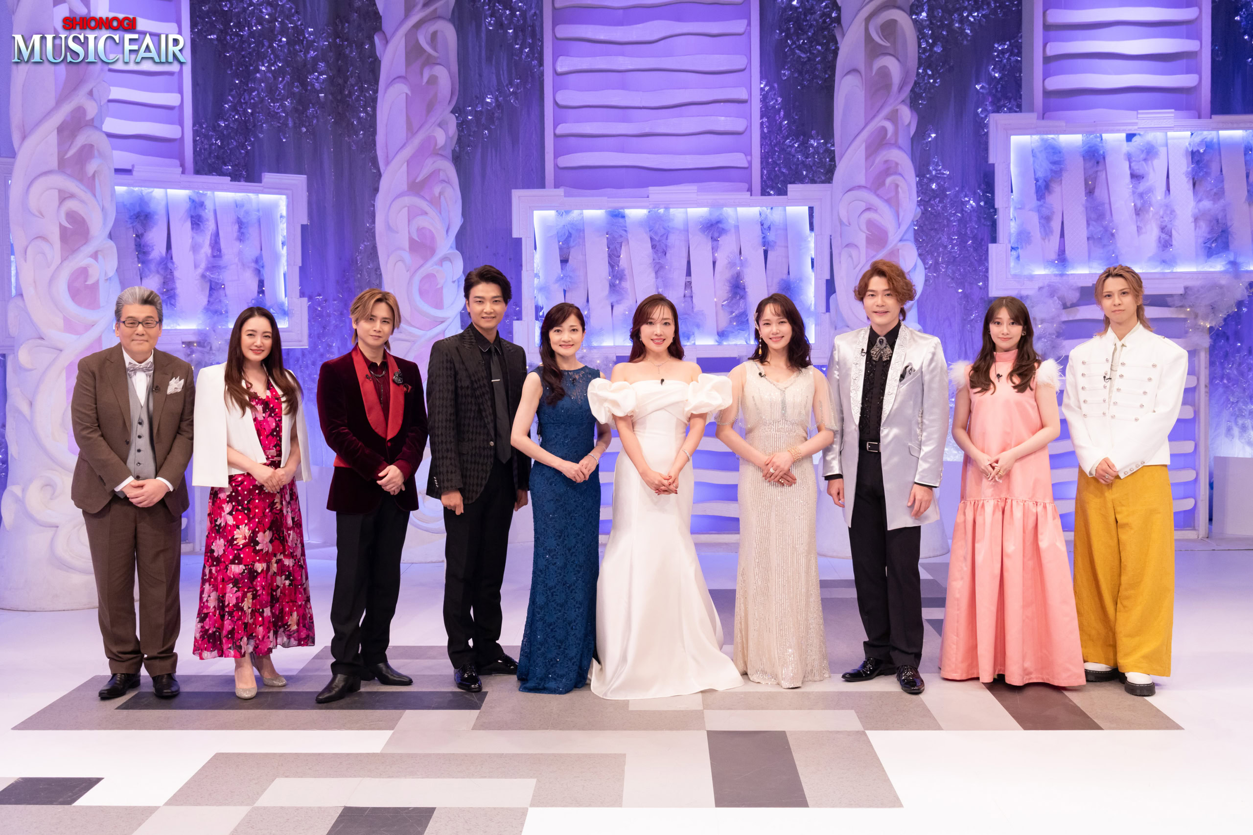 「New HISTORY COMING ARENA LIVE -The Imperial Theatre Symphony-」(通称:帝コン)のメンバー、堂本光一、井上芳雄、島田歌穂、平原綾香、ソニン、佐藤隆紀、桜井玲香、岡宮来夢が『MUSIC FAIR』に出演
