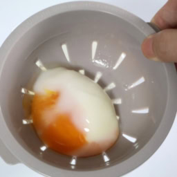 ダイソー　「電子レンジ調理器　半熟たまご風」　￥110