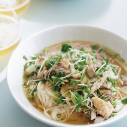 焼きあじの薬味まみれそうめん