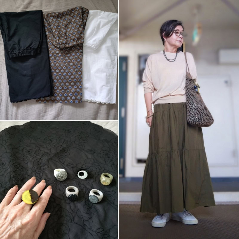 【60代ブログ】これが全部「手作り」なんてすごい!スカート、ワンピースからアクセサリーまで、ハンドメイドがお得意な〈素敵ブロガー礒部良子さん〉の作品をご紹介