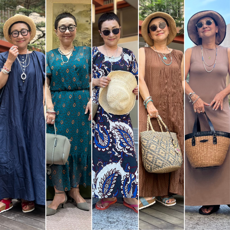 【60代ブログ】150cm以下でもすっきり決まる！楽ちん上品な「大人の夏ワンピース」コーデ5選