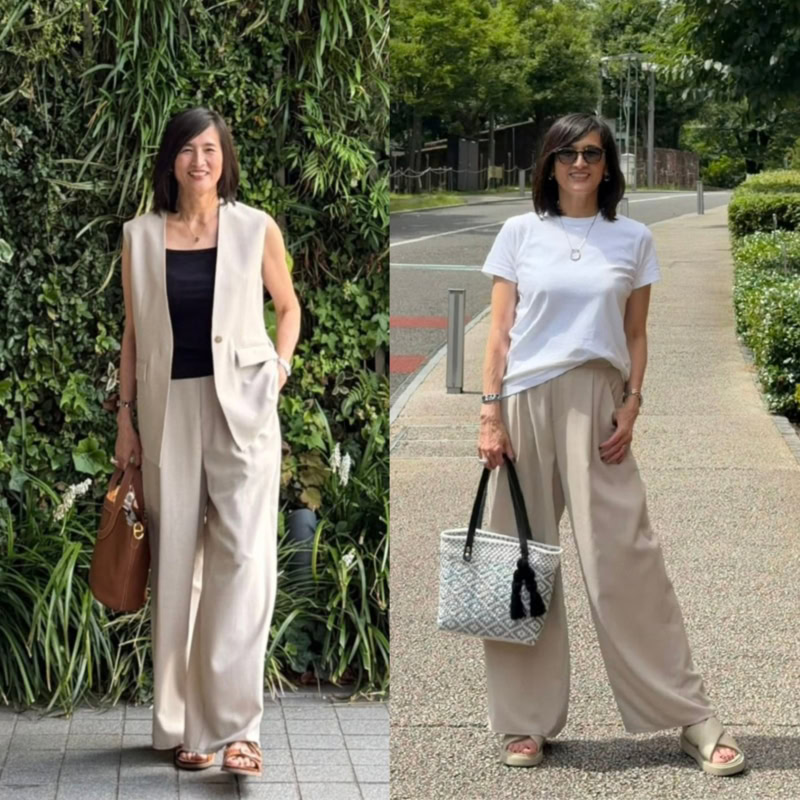 【60代ブログ】京都のグルメスポット「KUROKYOTO」と「いとおかし」や赤坂「月居」など、この夏訪れた美味しいお店には、お気に入りのソージュのリネンパンツで!|素敵ブロガー豊田真由美さん
