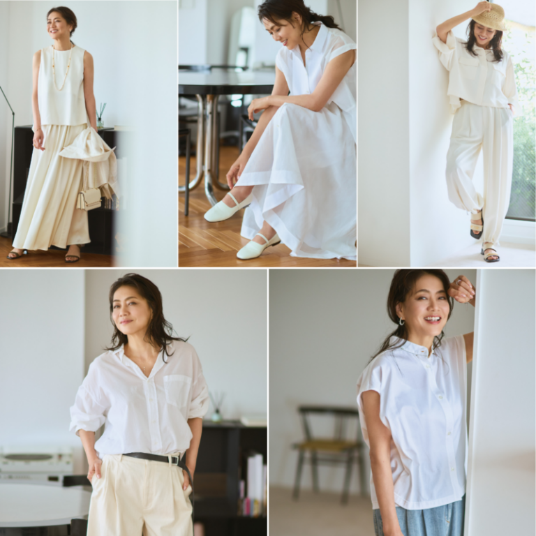 【第7位】【60代夏の白コーデ】40代と同じはNG！60代の肌を明るく魅せる「まろやか白」の選び方5選
