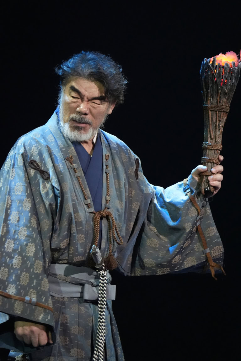 舞台『リア王』　グロスター伯爵役：村田雄浩さん