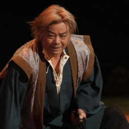 舞台『リア王』　忠臣ケント伯爵役：二反田雅澄さん
