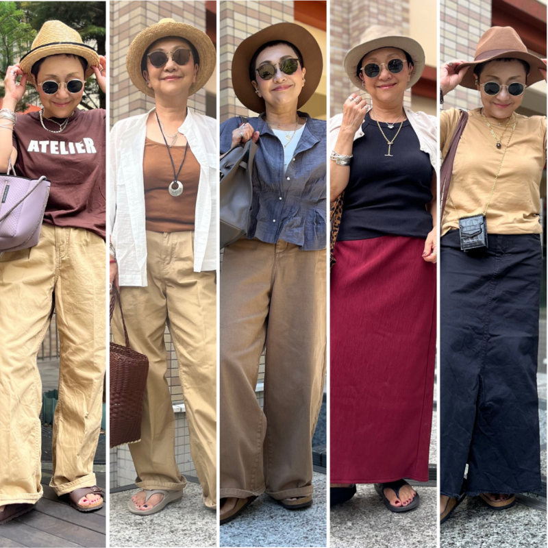 【60代ブログ】「まだ暑い日の秋コーデ」はTシャツ・バッグ・帽子で魅せる！センスが光る大人の秋色スタイリング5選