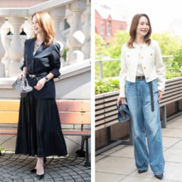 【50代のジャケットコーデ】メリハリ意識でスタイルアップ！黒＆白の大人映えコーデ2選【6日間コーデDay3・Day4】