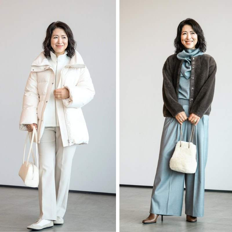 60代の着やせ＆寒さ対策を両立！顔まわりがパッと華やぐ大人の上質アウター2選【PLST（プラステ）2026年秋冬新作試着会レポ】
