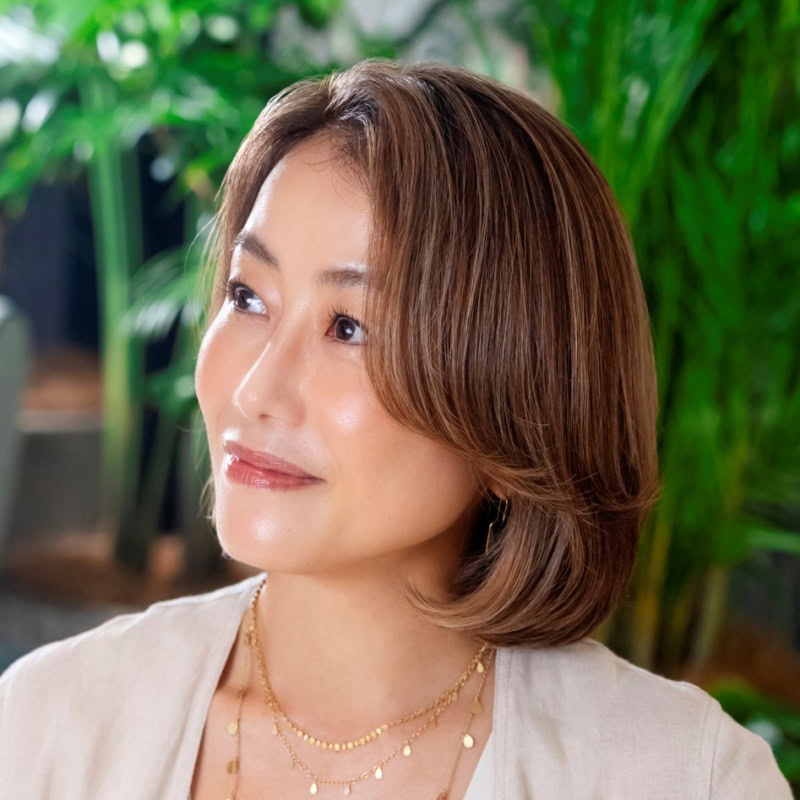【ヘアスタイル】ベース顔&髪のうねりを美しくカバー!ひし形シルエットで叶える「メリハリ黄金バランスヘア」