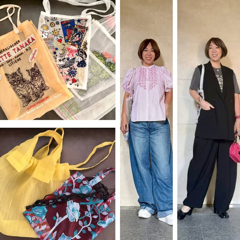 【60代ファション】大人の「バッグ2個持ち」コーディネート！荷物が多い日もおしゃれを諦めない！
