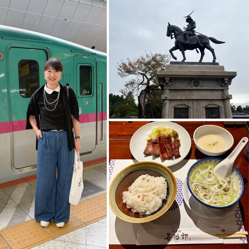 【60代仙台の旅】「ユニクロ」×「GU」コーデで母娘旅を満喫!憧れの東北新幹線「グランクラス」で初めての東北へ