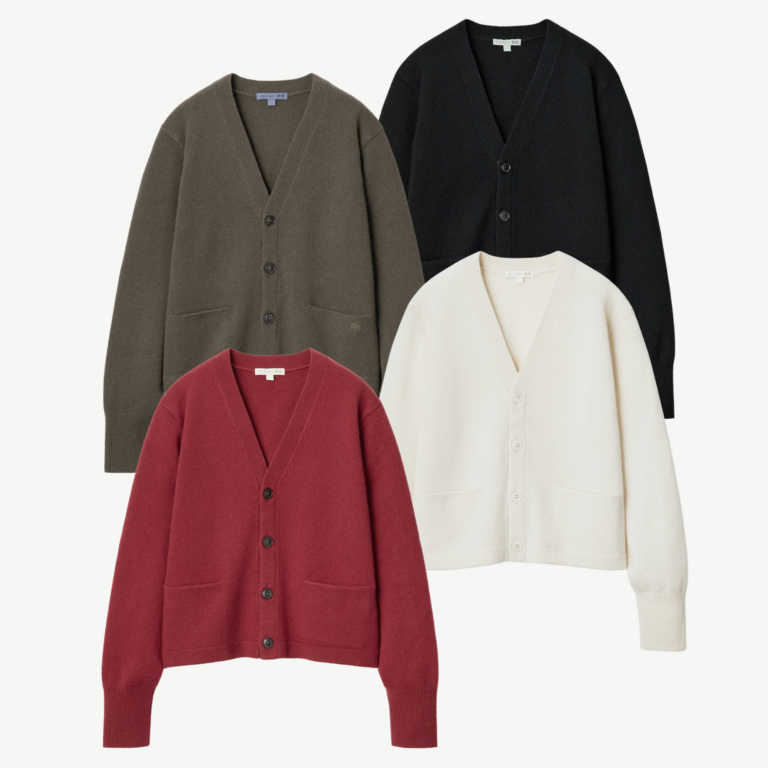 ラムVネックショートカーディガン ¥4,990