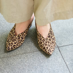 レオパード柄の小物を取り入れると一気に秋モードに。「普段から無地の洋服が多いので、ポイント使いで長年活躍しています」