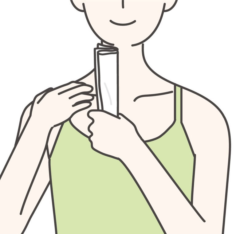 STEP【6】そのまま真下に流す