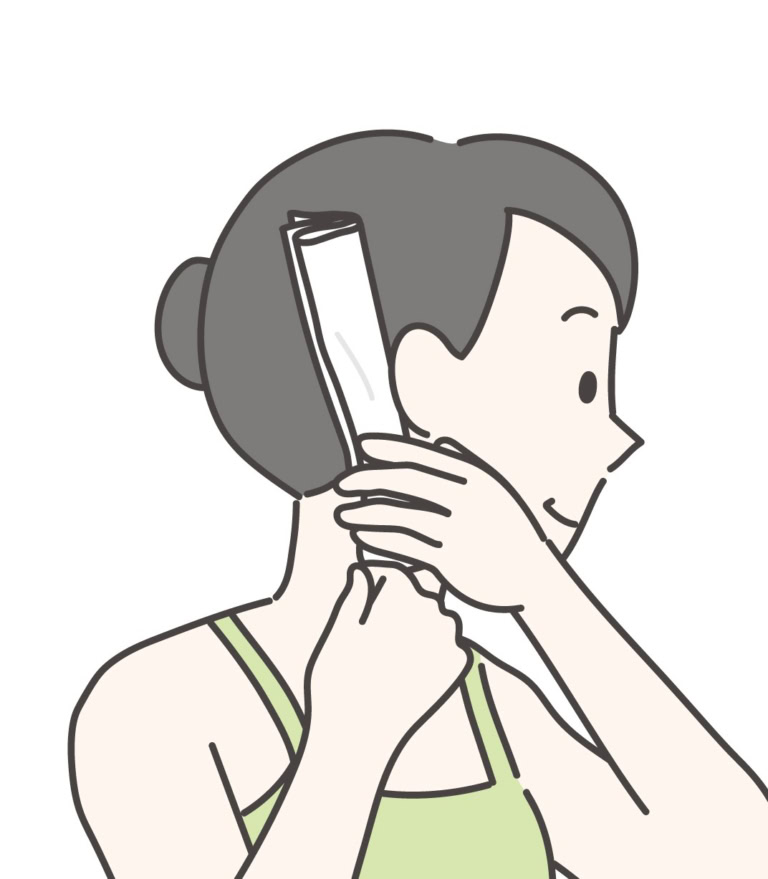 STEP【5】耳の後ろ→首へ流す