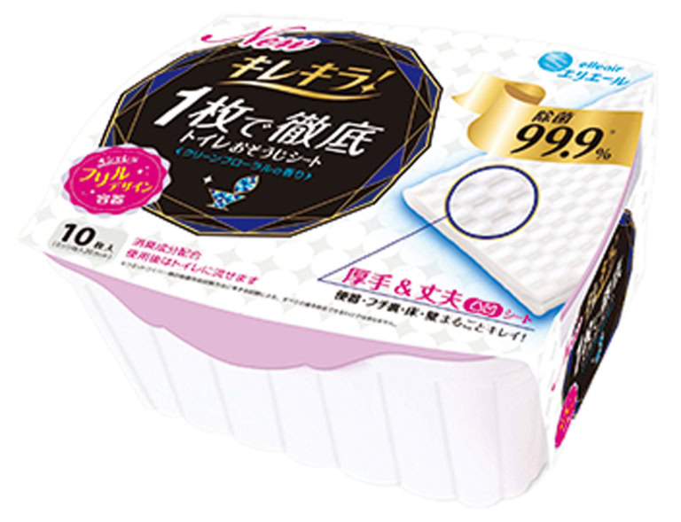 キレキラ!トイレクリーナー1 枚で徹底 おそうじシート 発売