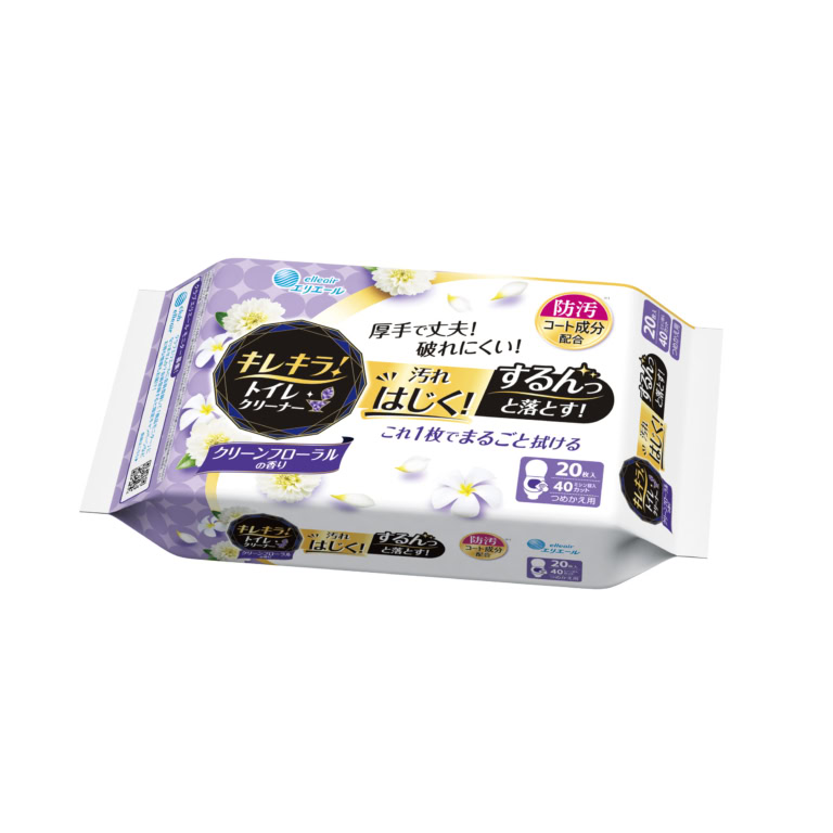 キレキラ！トイレクリーナー　つめかえ用 20枚 オープン価格／エリエール