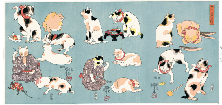 歌川国芳「たとゑ尽の内」版画のみ¥66,000 /(株)アダチ版画研究所