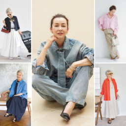 【第9位】【60代注目コーデ】 桐島かれんさんが着こなすデニムセットアップや結城アンナさんが選ぶワンピースなど、60代に60代におすすめのお手本コーデ人気BEST5【『素敵なあの人』2026年9月号】