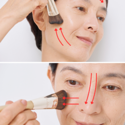 【2】頰や額、鼻筋などはフラットな「面」でペンキ塗り