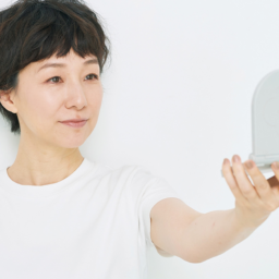 【2】全体を鏡で見て微調整する